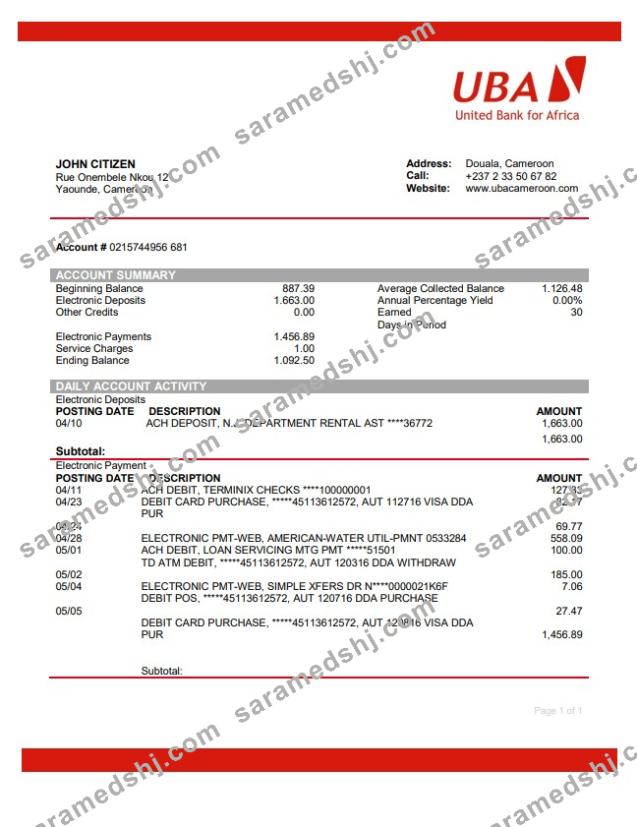 Cameroon UBA Bank